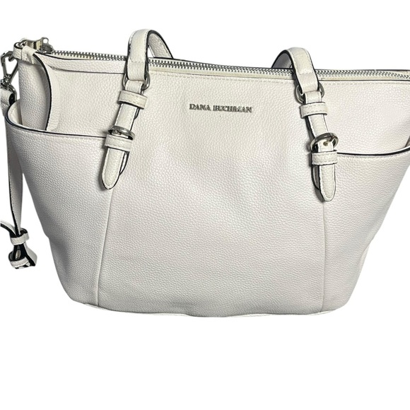 Dana Buchman Handbags - Dana Buchman Off White Handbag with Shoulder Strap
